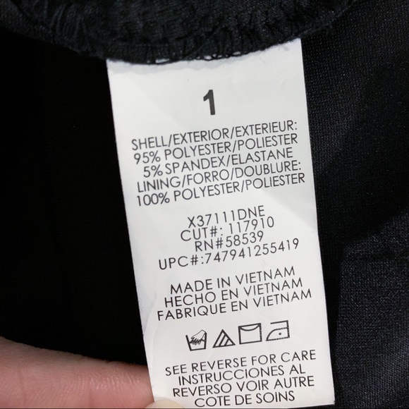 Black Halter High Low Dress with Rhinestones - Picture 16 of 16